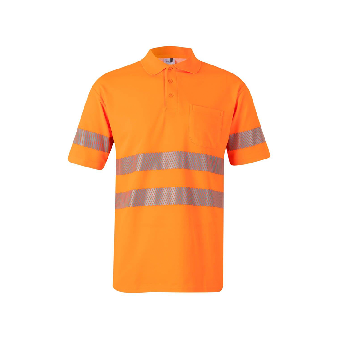 Polo coton à manches courtes, avec bande segmentée - Les vêtements de protection Polo coton à manches courtes, avec bande segmentée - Les vêtements de protection