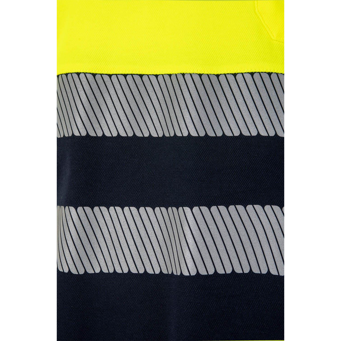 Polo cotone bicolore a maniche corte banda segmentata - Abbigliamento di protezione Polo cotone bicolore a maniche corte banda segmentata - Abbigliamento di protezione