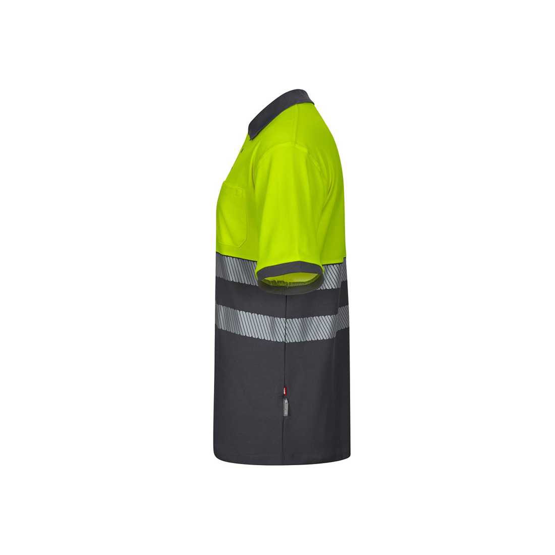 Polo cotone bicolore a maniche corte banda segmentata - Abbigliamento di protezione Polo cotone bicolore a maniche corte banda segmentata - Abbigliamento di protezione