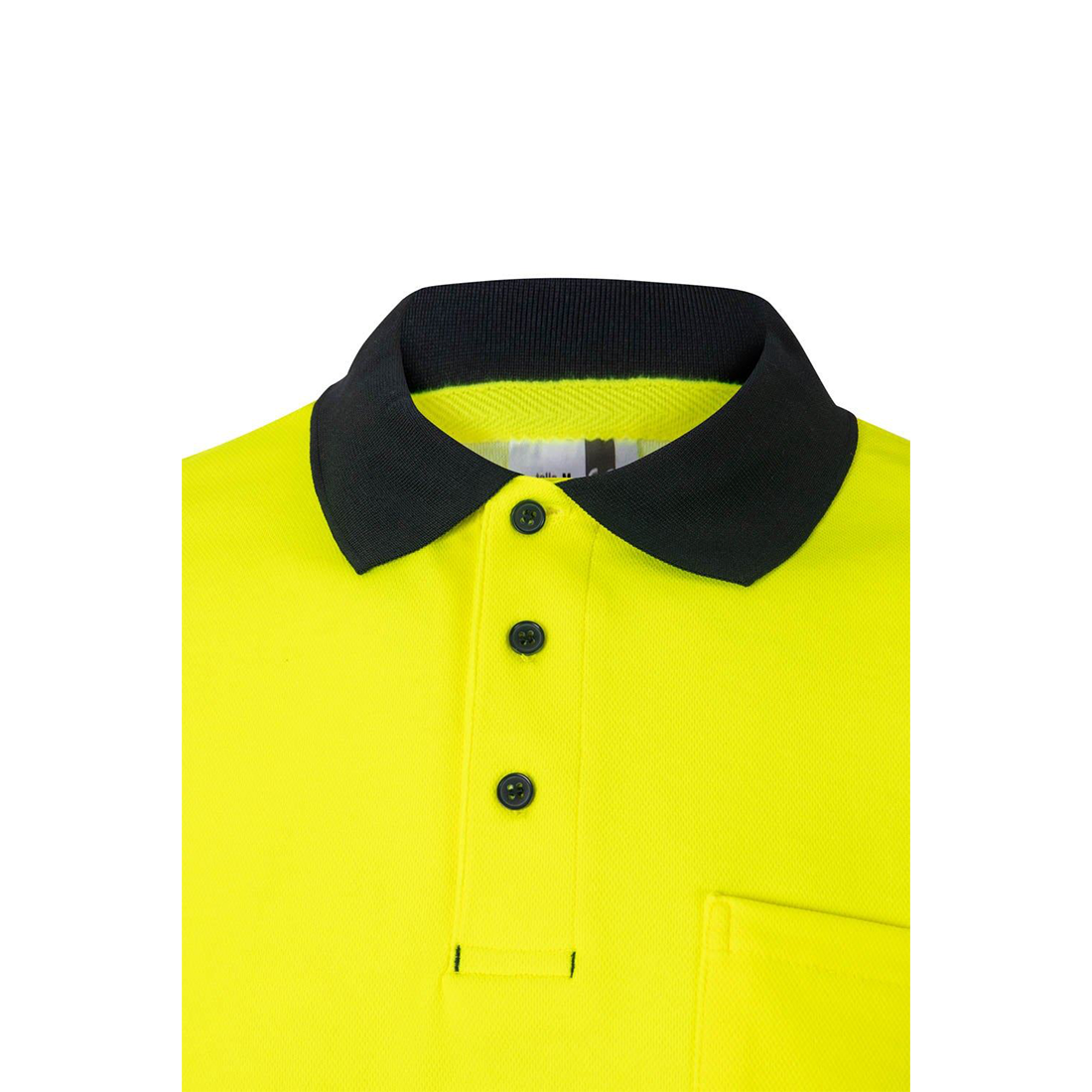 Polo cotone bicolore a maniche corte banda segmentata - Abbigliamento di protezione Polo cotone bicolore a maniche corte banda segmentata - Abbigliamento di protezione