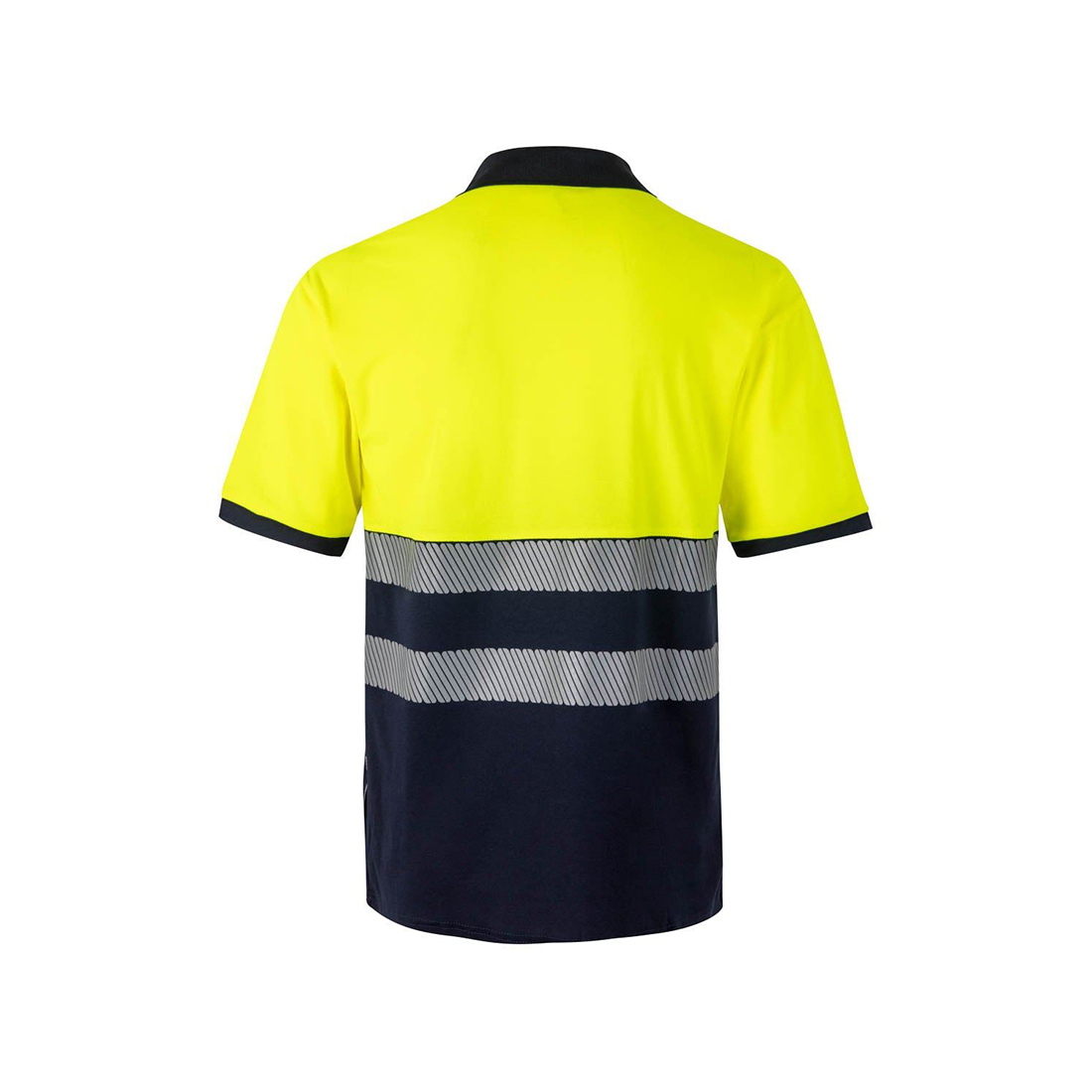 Polo cotone bicolore a maniche corte banda segmentata - Abbigliamento di protezione Polo cotone bicolore a maniche corte banda segmentata - Abbigliamento di protezione