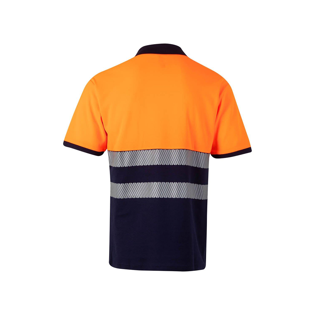 Polo cotone bicolore a maniche corte banda segmentata - Abbigliamento di protezione Polo cotone bicolore a maniche corte banda segmentata - Abbigliamento di protezione