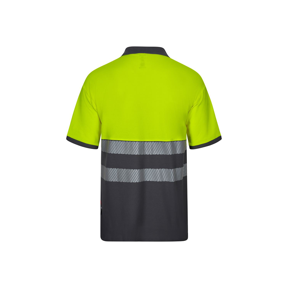 Polo cotone bicolore a maniche corte banda segmentata - Abbigliamento di protezione Polo cotone bicolore a maniche corte banda segmentata - Abbigliamento di protezione