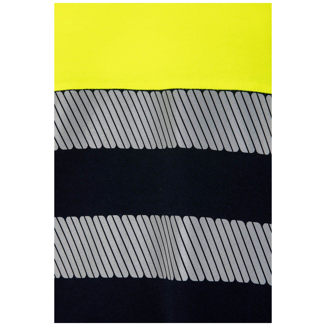 Tricou HiVis bicolor din bumbac, cu bandă segmentată - Imbracaminte de protectie Tricou HiVis bicolor din bumbac, cu bandă segmentată - Imbracaminte de protectie