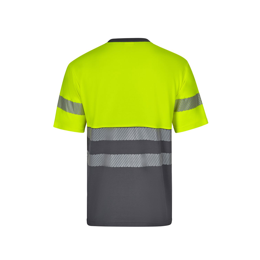 Tricou HiVis bicolor din bumbac, cu bandă segmentată - Imbracaminte de protectie Tricou HiVis bicolor din bumbac, cu bandă segmentată - Imbracaminte de protectie