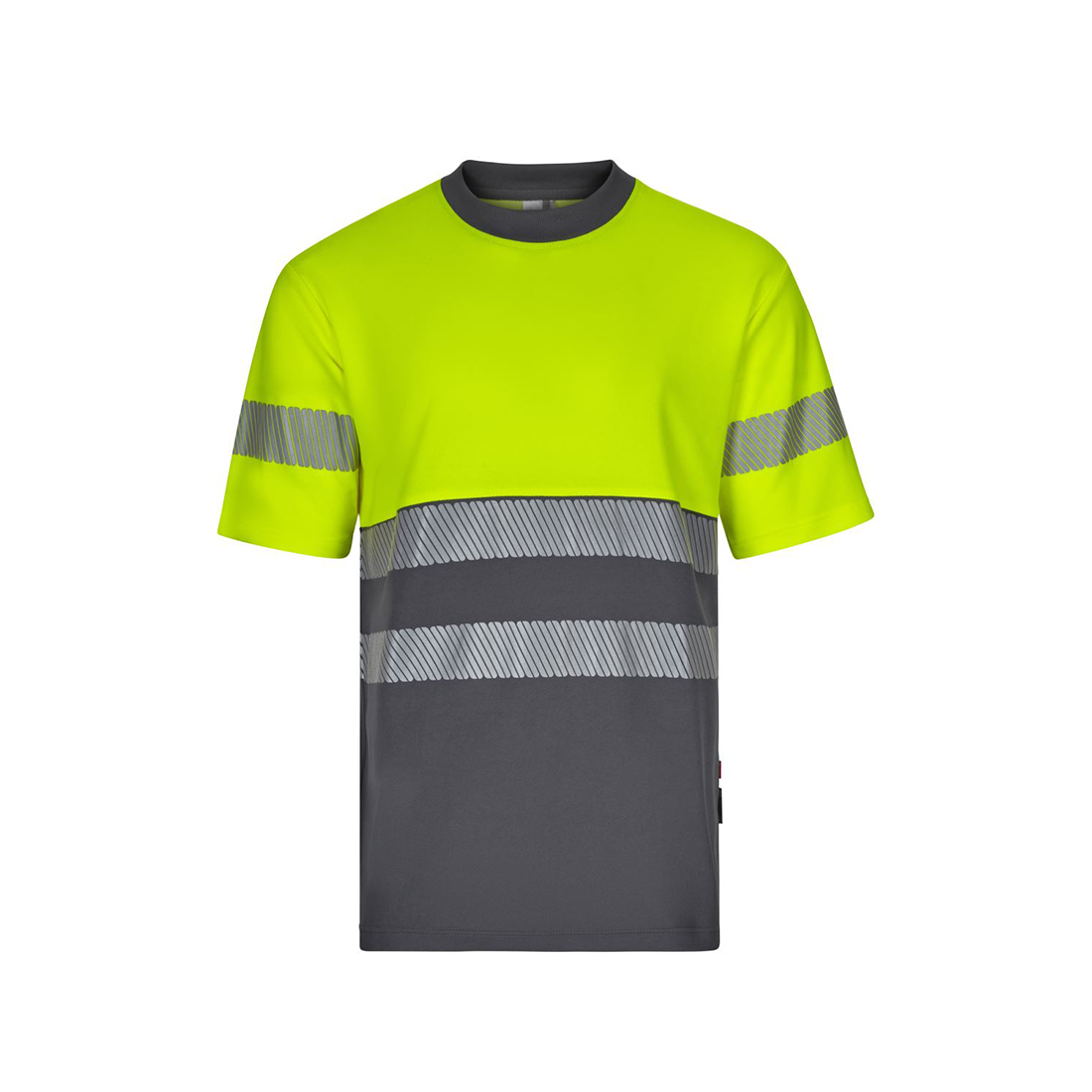Tricou HiVis bicolor din bumbac, cu bandă segmentată - Imbracaminte de protectie Tricou HiVis bicolor din bumbac, cu bandă segmentată - Imbracaminte de protectie