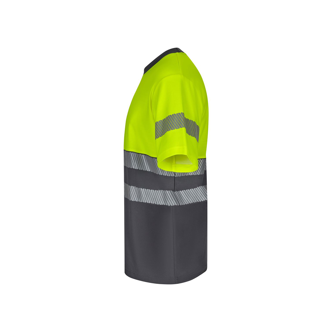 Tricou HiVis bicolor din bumbac, cu bandă segmentată - Imbracaminte de protectie Tricou HiVis bicolor din bumbac, cu bandă segmentată - Imbracaminte de protectie