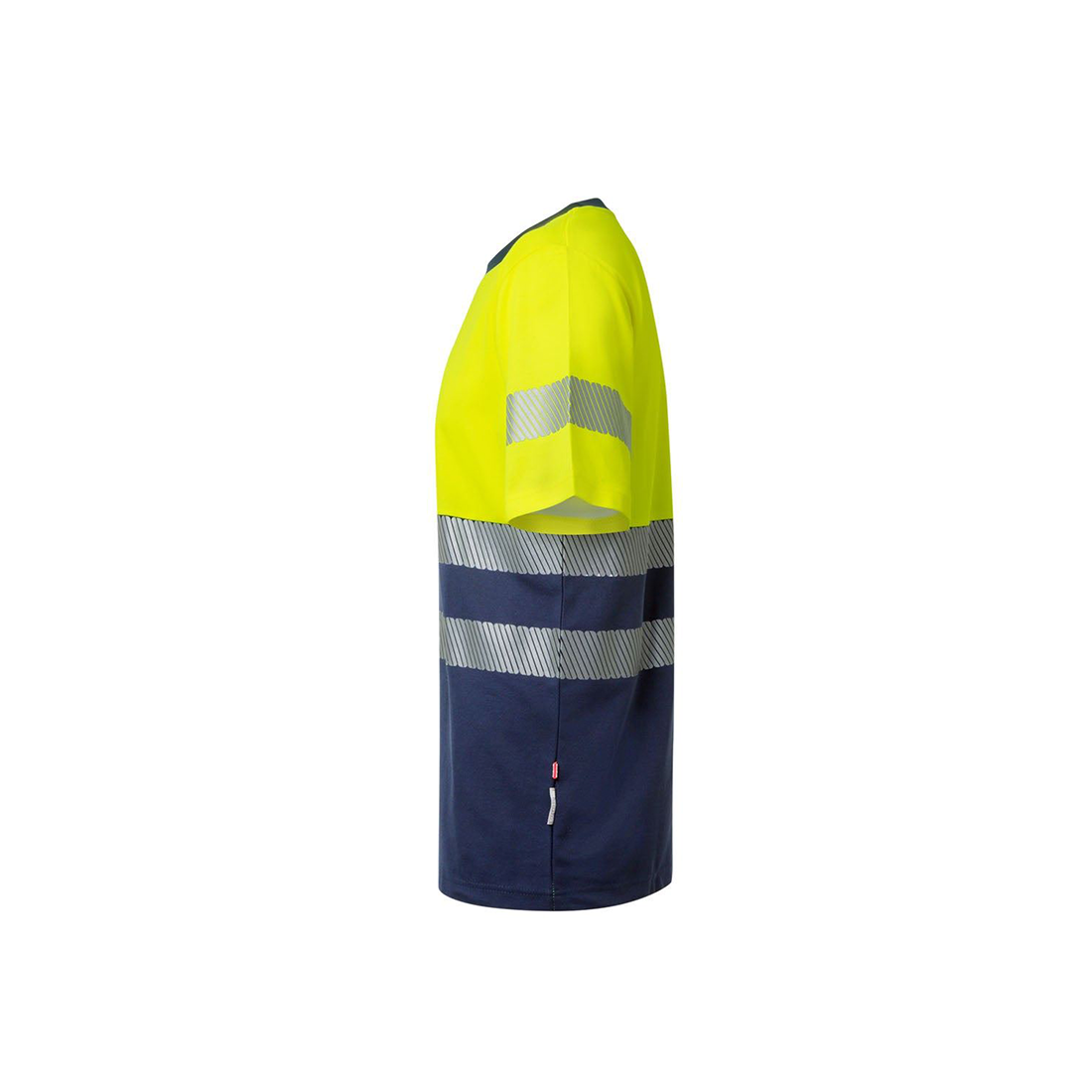 Tricou HiVis bicolor din bumbac, cu bandă segmentată - Imbracaminte de protectie Tricou HiVis bicolor din bumbac, cu bandă segmentată - Imbracaminte de protectie