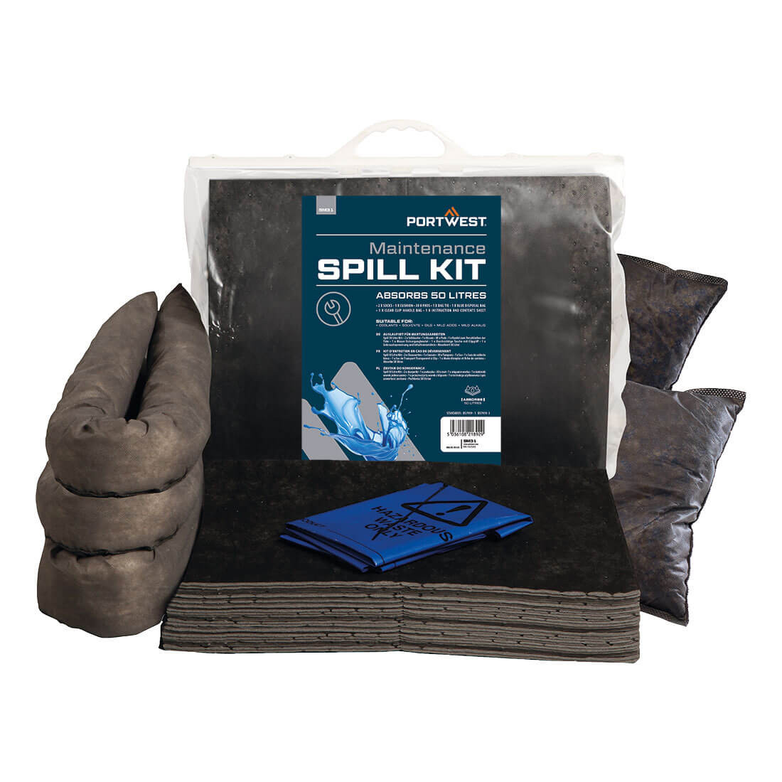 Kit d'absorbants de maintenance PW 50 litres - Techniques Kit d'absorbants de maintenance PW 50 litres - Techniques