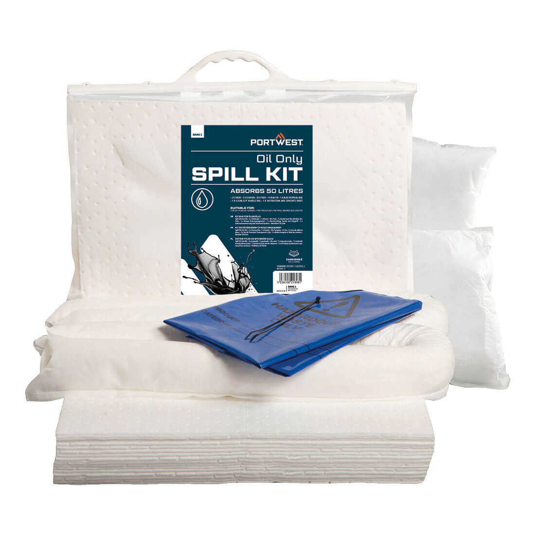 Kit PW pour déversement de 50 litres d'huile maximum - Techniques Kit PW pour déversement de 50 litres d'huile maximum - Techniques