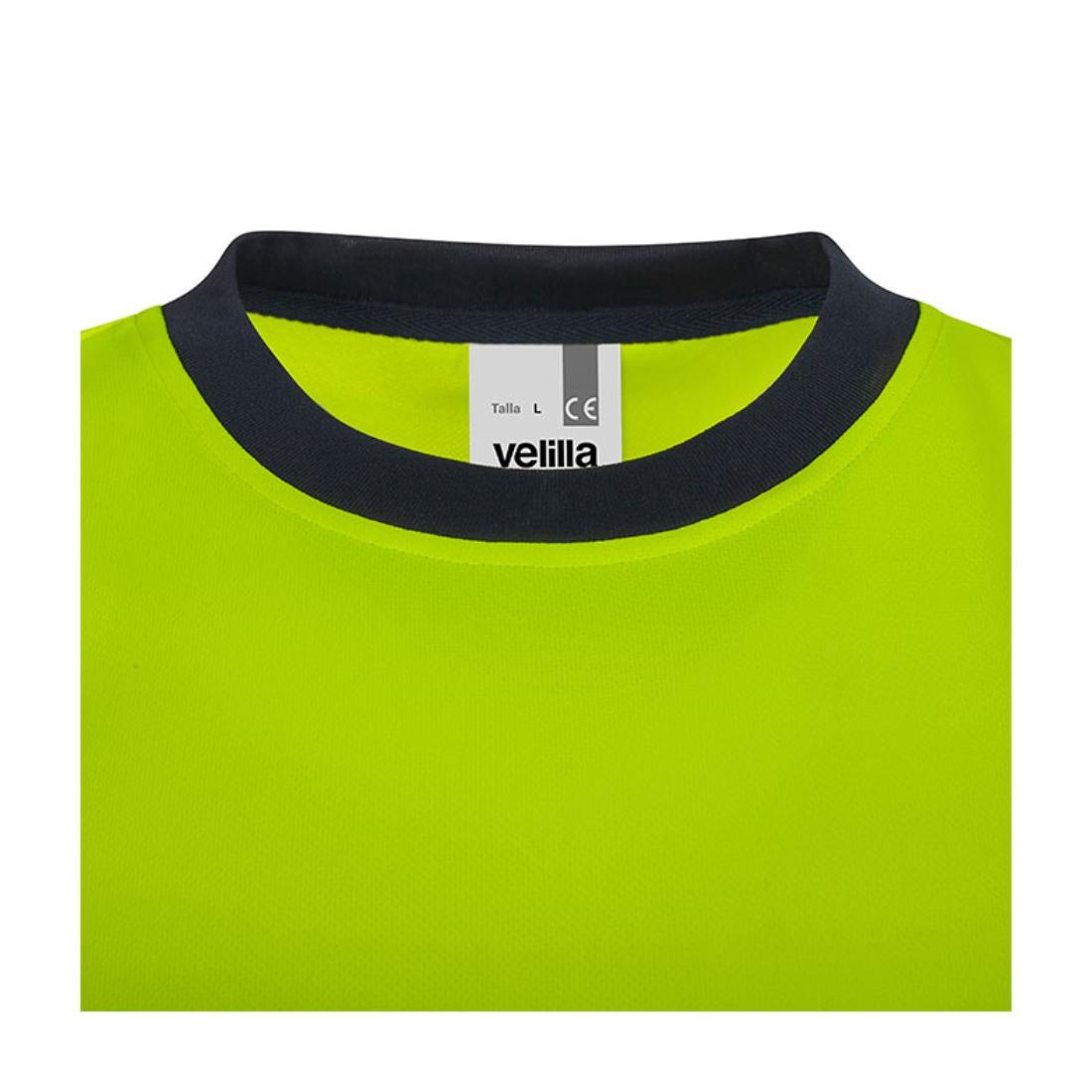 T-shirt HiVis bicolore in poliestere riciclato con bande segmentate, maniche corte - Abbigliamento di protezione