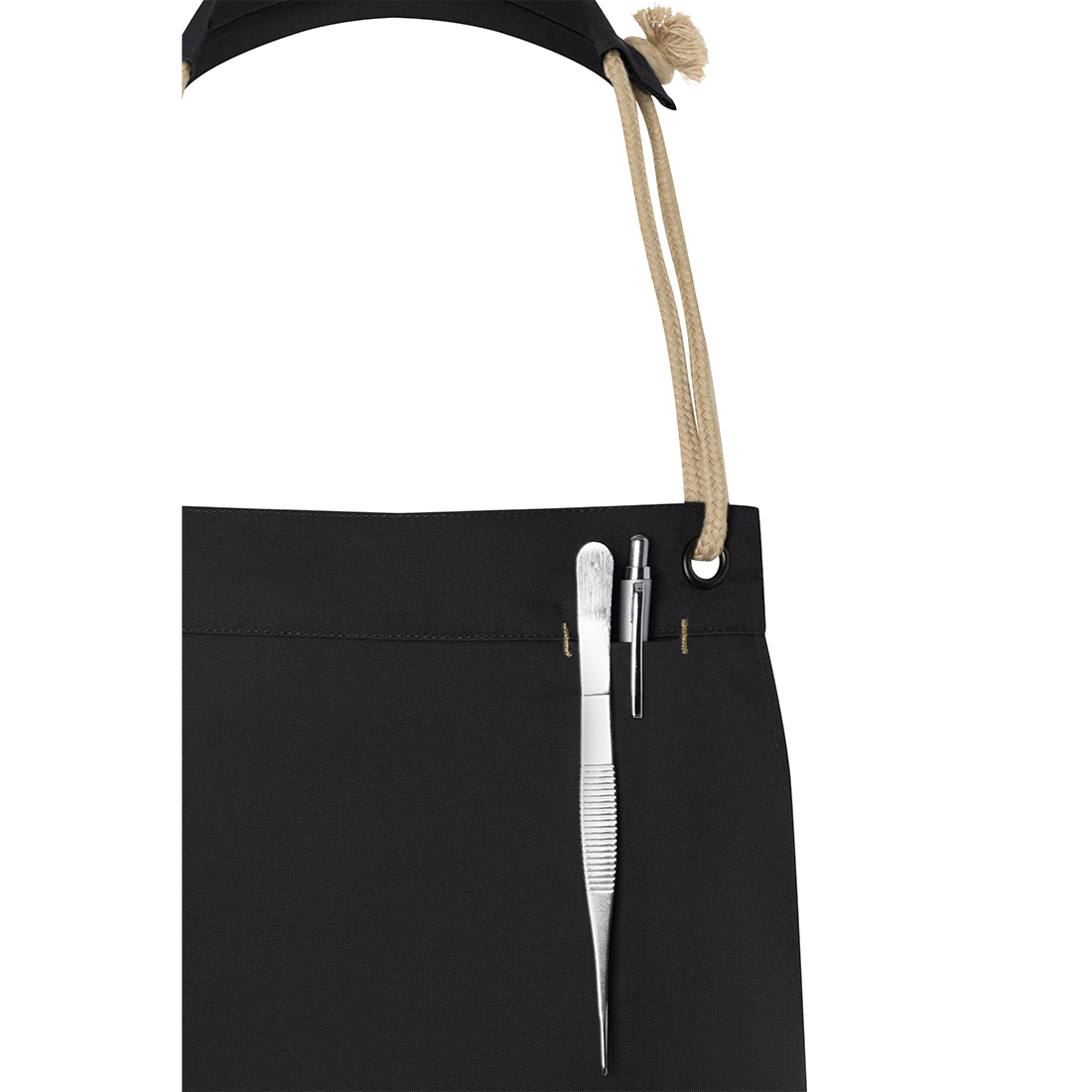 Tablier à bavette New-Nature , en matériau durable , 65% GRS Certified Recycled Polyester / 35% Conventional Cotton - Les vêtements de protection Tablier à bavette New-Nature , en matériau durable , 65% GRS Certified Recycled Polyester / 35% Conventional Cotton - Les vêtements de protection
