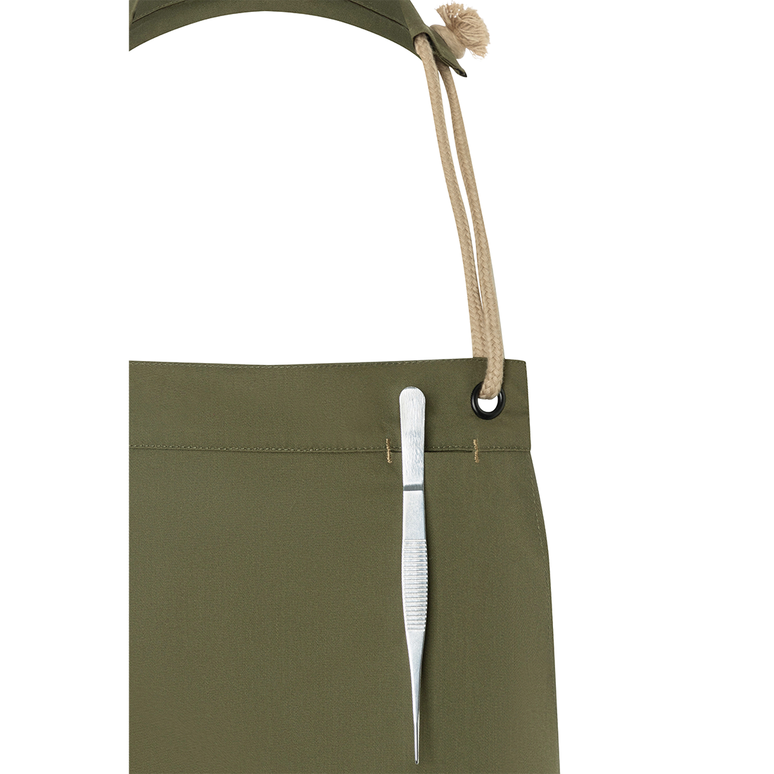 Bib Apron New-Nature , from sustainable material , 65 % GRS Certified Recycled Polyester / 35 % Conventional Cotton - Safetywear