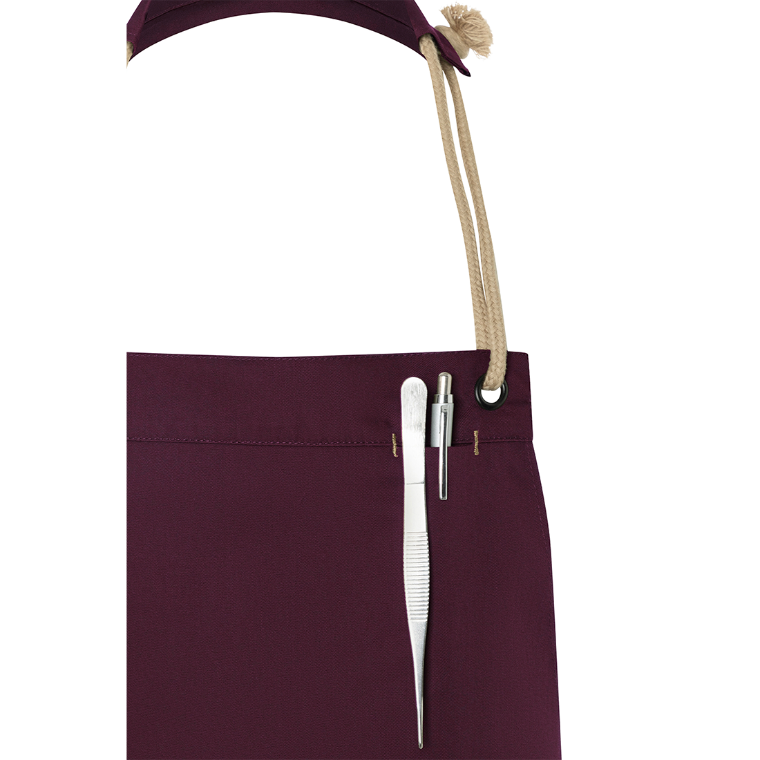 Bib Apron New-Nature , from sustainable material , 65 % GRS Certified Recycled Polyester / 35 % Conventional Cotton - Safetywear