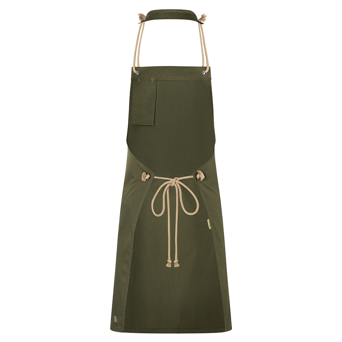 Bib Apron New-Nature , from sustainable material , 65 % GRS Certified Recycled Polyester / 35 % Conventional Cotton - Safetywear