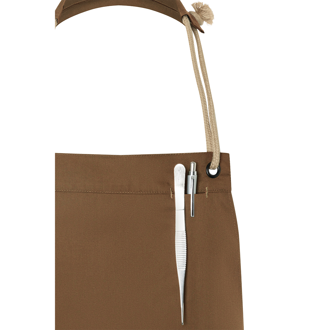 Bib Apron New-Nature , from sustainable material , 65 % GRS Certified Recycled Polyester / 35 % Conventional Cotton - Safetywear