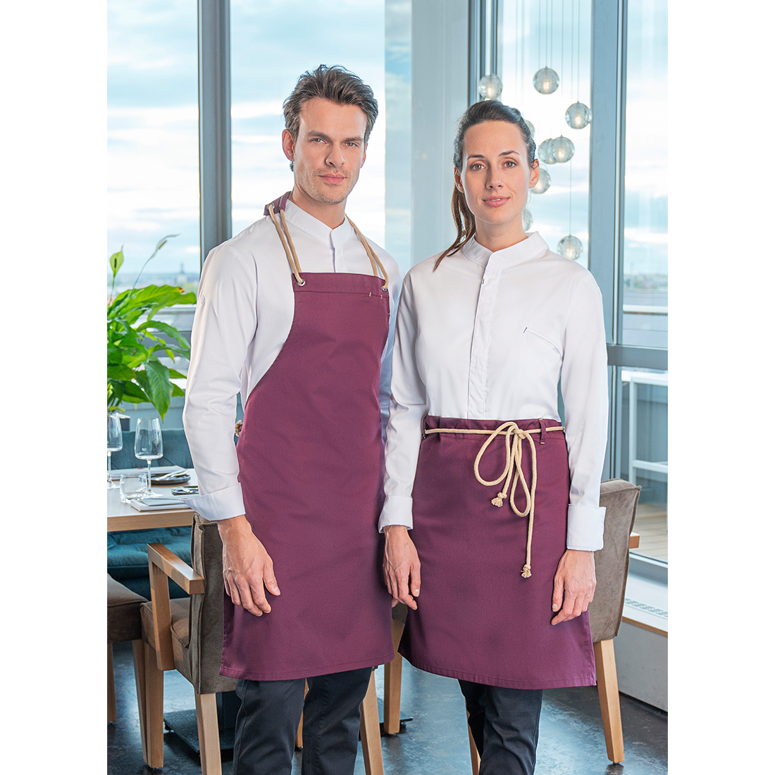 Waist Apron New-Nature , from sustainable material , 65% GRS Certified Recycled Polyester / 35% Conventional Cotton - Safetywear Waist Apron New-Nature , from sustainable material , 65% GRS Certified Recycled Polyester / 35% Conventional Cotton - Safetywear