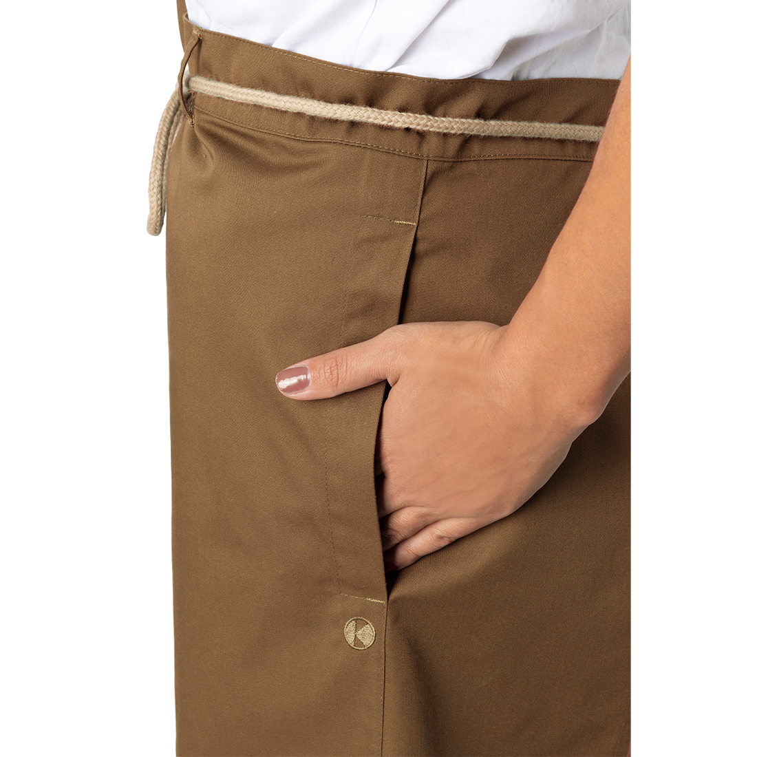 Waist Apron New-Nature , from sustainable material , 65% GRS Certified Recycled Polyester / 35% Conventional Cotton - Safetywear Waist Apron New-Nature , from sustainable material , 65% GRS Certified Recycled Polyester / 35% Conventional Cotton - Safetywear