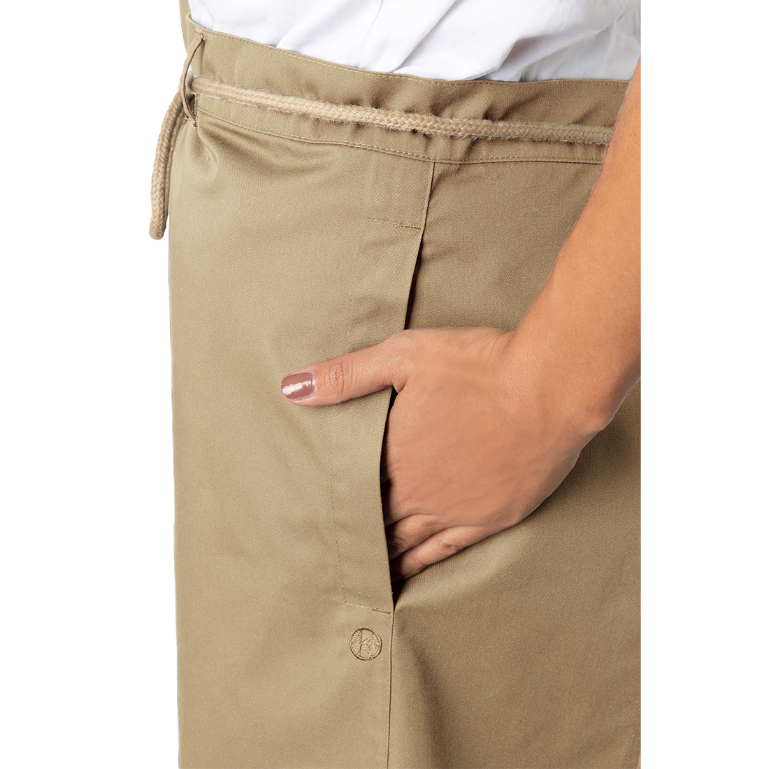 Waist Apron New-Nature , from sustainable material , 65% GRS Certified Recycled Polyester / 35% Conventional Cotton - Safetywear Waist Apron New-Nature , from sustainable material , 65% GRS Certified Recycled Polyester / 35% Conventional Cotton - Safetywear