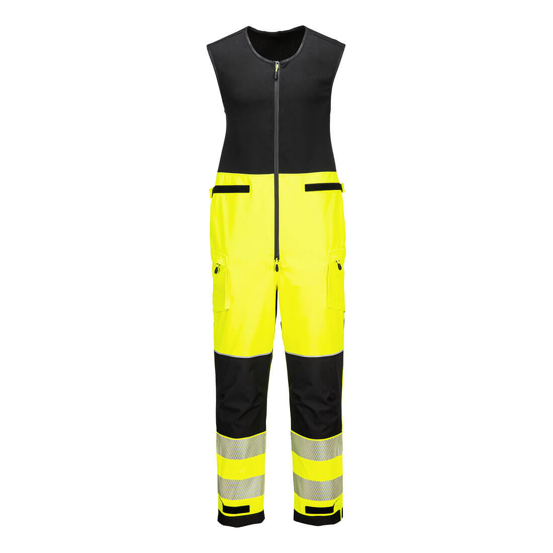 Salopeta de ploaie cu pieptar HiVis PW3 (3 straturi) - Imbracaminte de protectie Salopeta de ploaie cu pieptar HiVis PW3 (3 straturi) - Imbracaminte de protectie