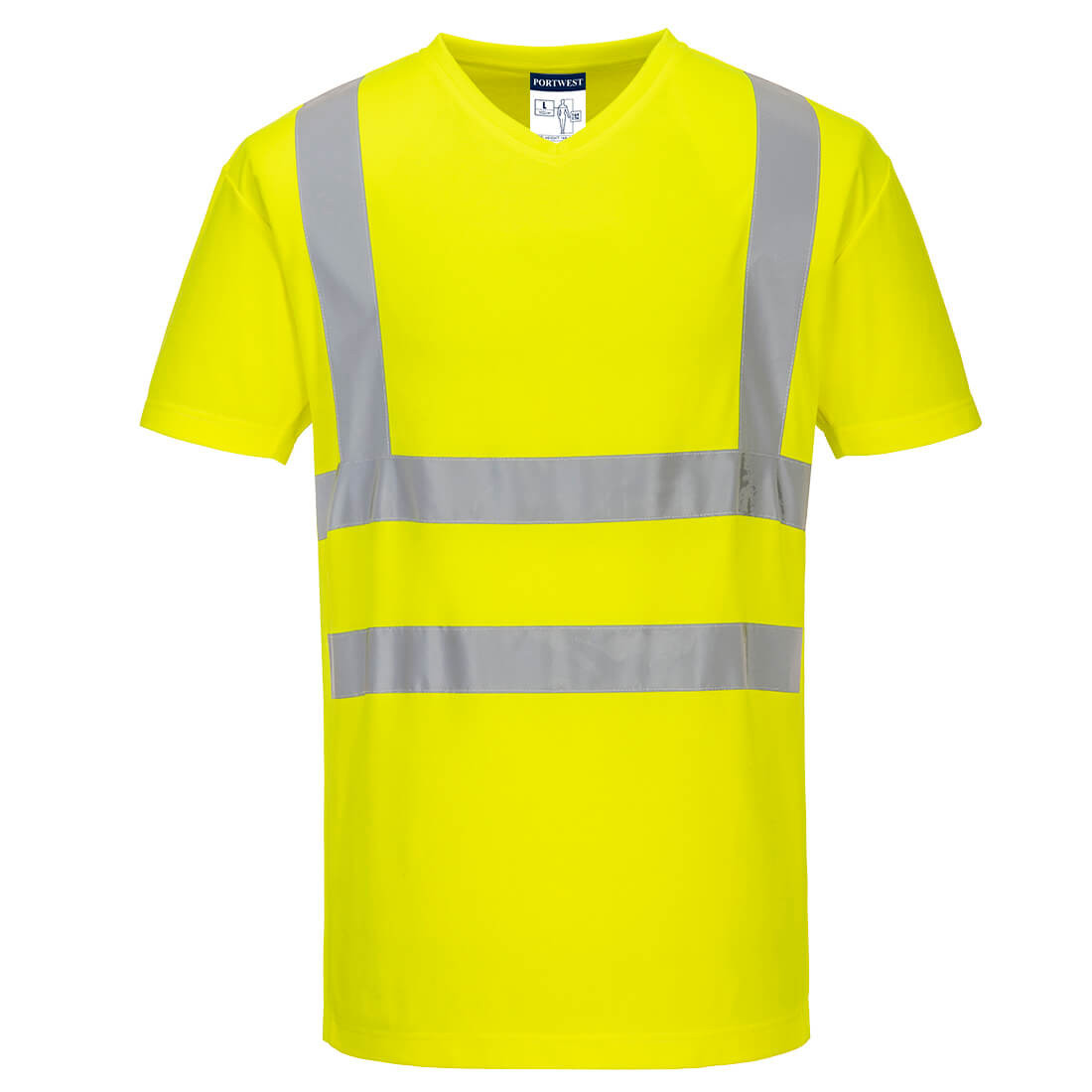 V-Neck Mesh Inserts T-Shirt - Safetywear