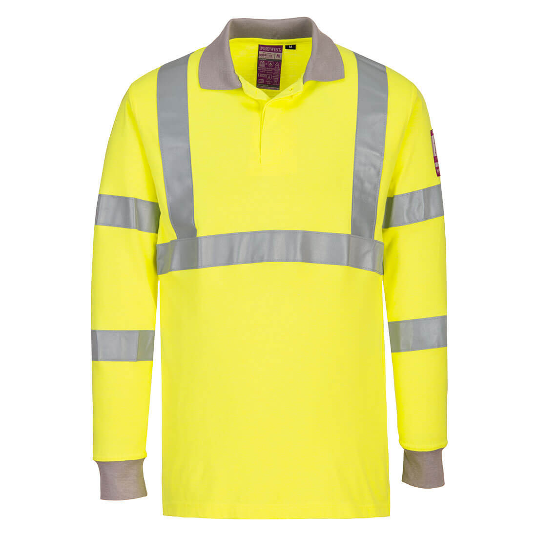 Polo de manga larga ignífugo anti-estático y de alta-visibilidad - Ropa de protección Polo de manga larga ignífugo anti-estático y de alta-visibilidad - Ropa de protección