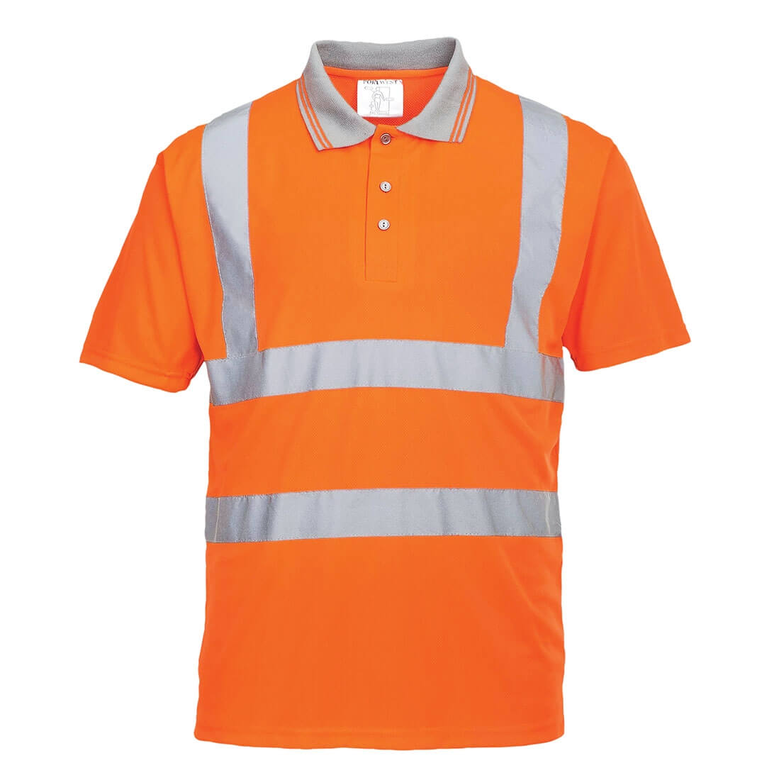 Kurzarm Warnschutz-Polo-Shirt GO/RT - Arbeitskleidung