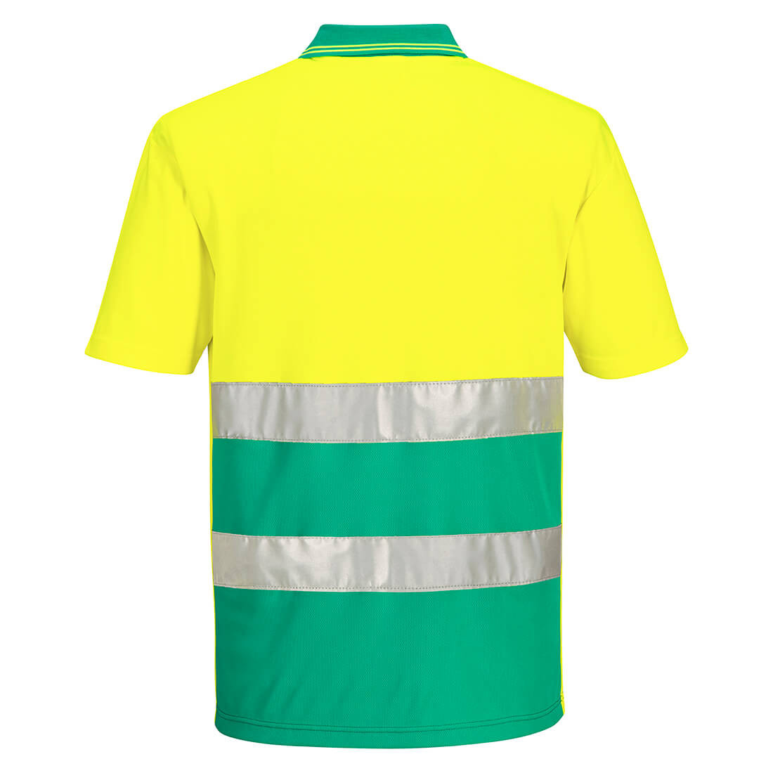 Polo ligero bicolor de alta visibilidad, con manga corta - Ropa de protección Polo ligero bicolor de alta visibilidad, con manga corta - Ropa de protección