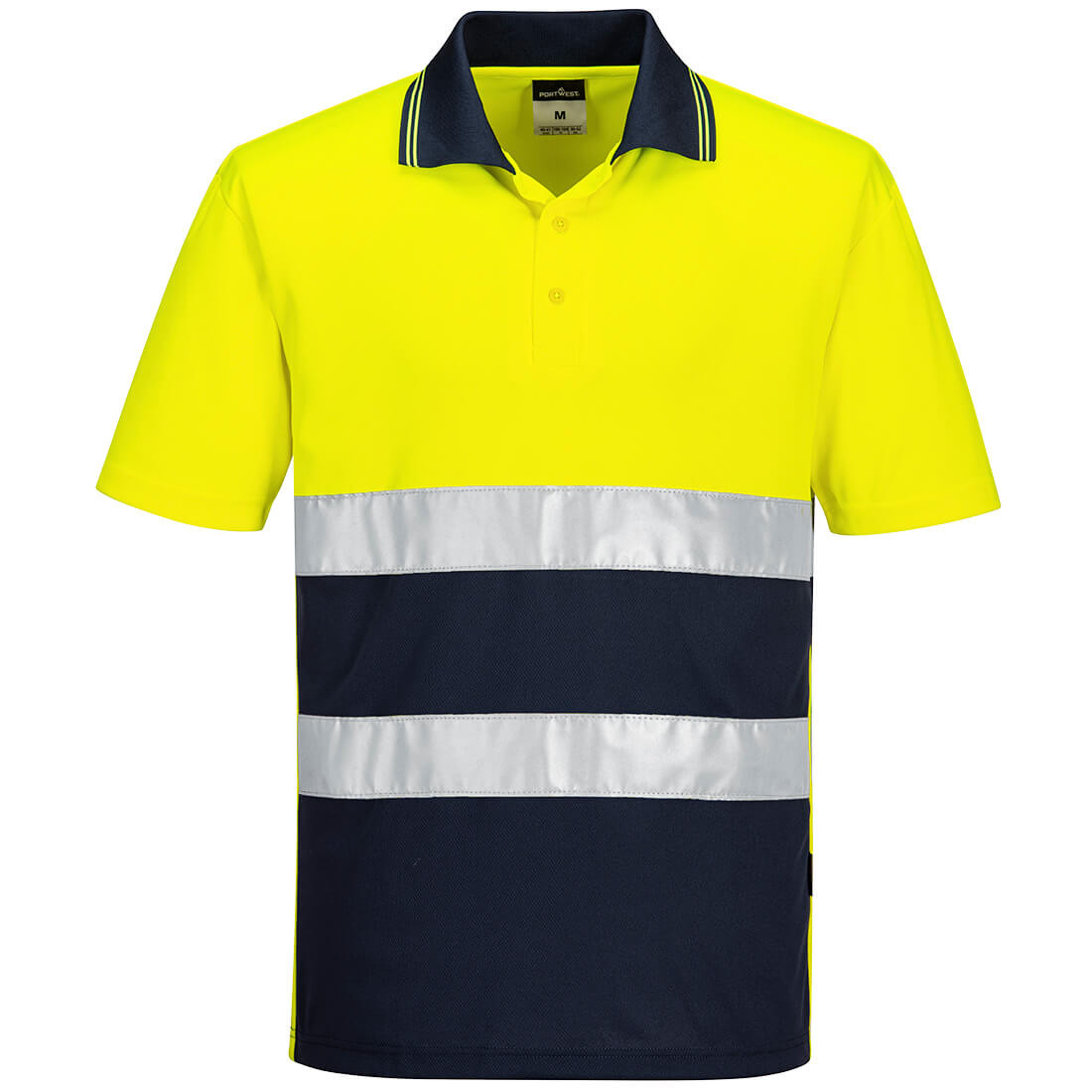 Polo ligero bicolor de alta visibilidad, con manga corta - Ropa de protección Polo ligero bicolor de alta visibilidad, con manga corta - Ropa de protección