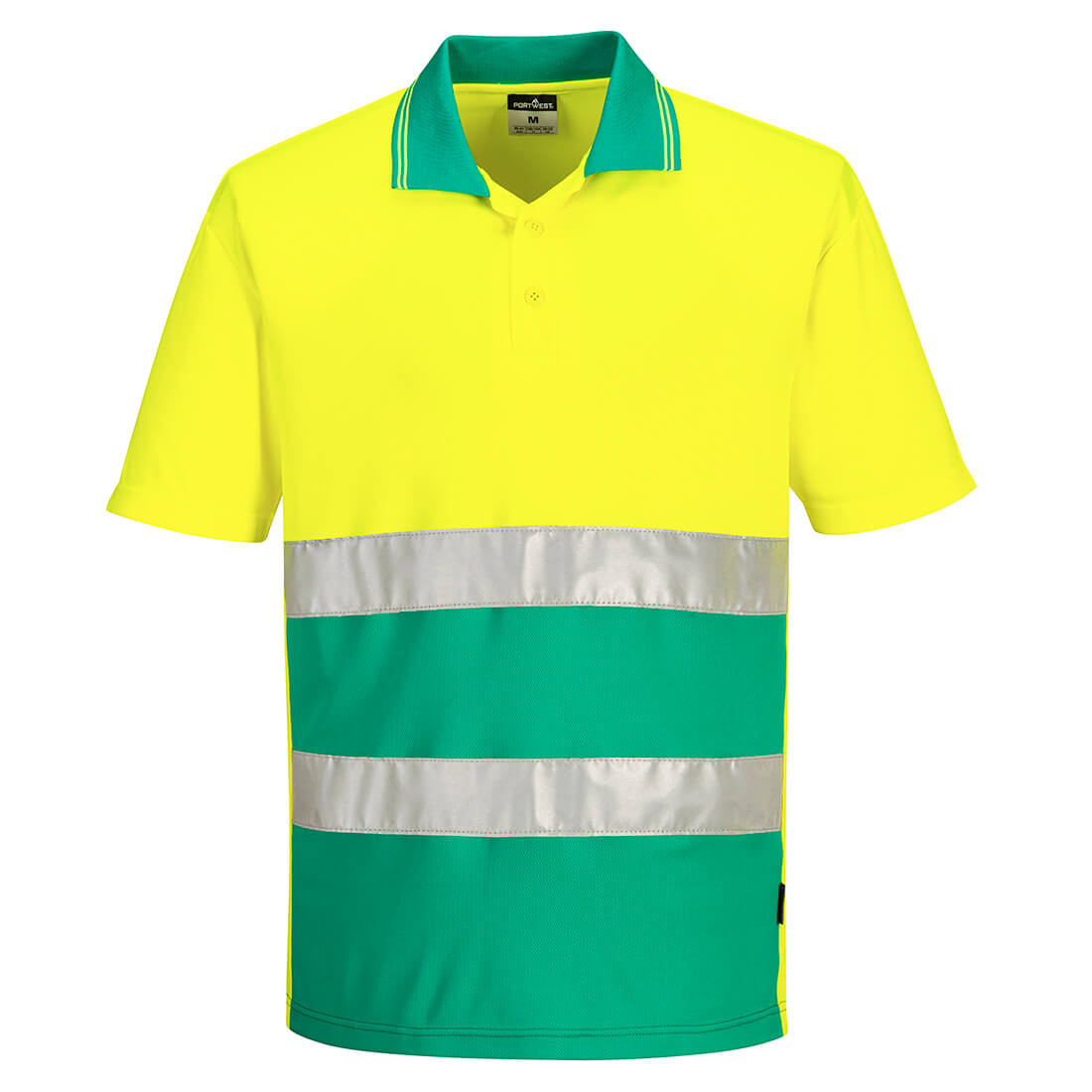 Polo ligero bicolor de alta visibilidad, con manga corta - Ropa de protección Polo ligero bicolor de alta visibilidad, con manga corta - Ropa de protección