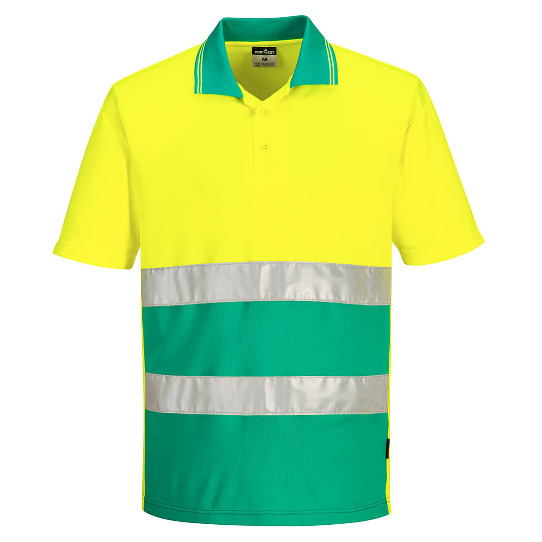 Hi-Vis Lightweight Contrast Polo Shirt S/S - Safetywear