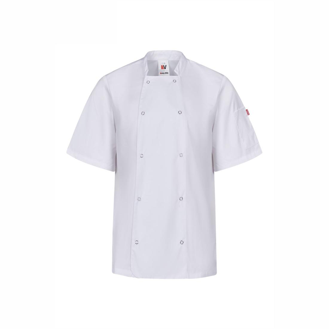 Tunică bucătar cu capse și mânecă scurtă - Imbracaminte de protectie