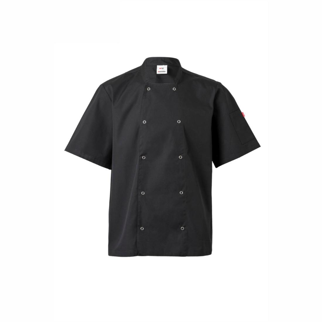 Veste de cuisine à manches courtes avec boutons pression - Les vêtements de protection