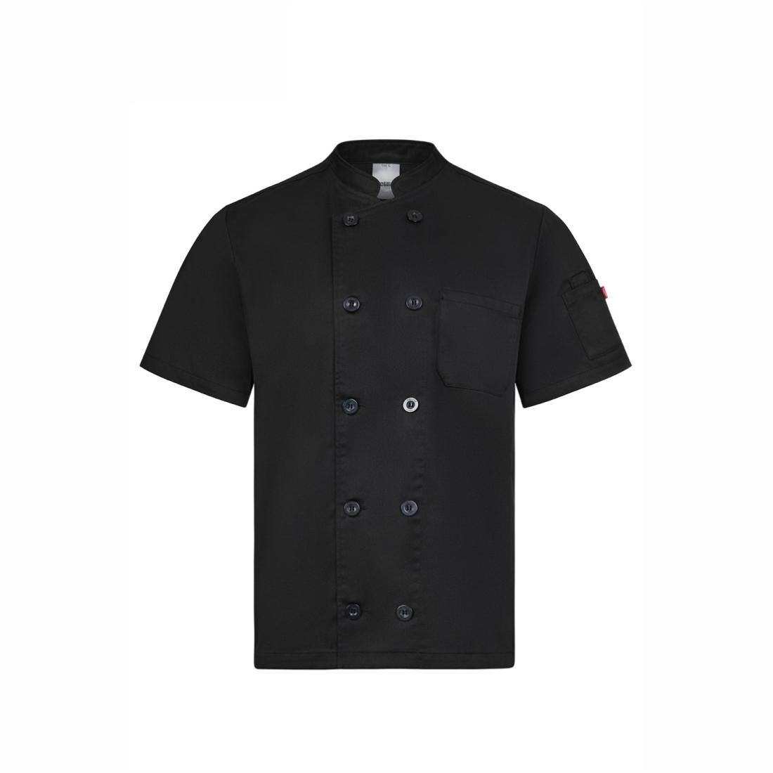 Tunică bucătar cu nasturi si mânecă scurtă - Imbracaminte de protectie