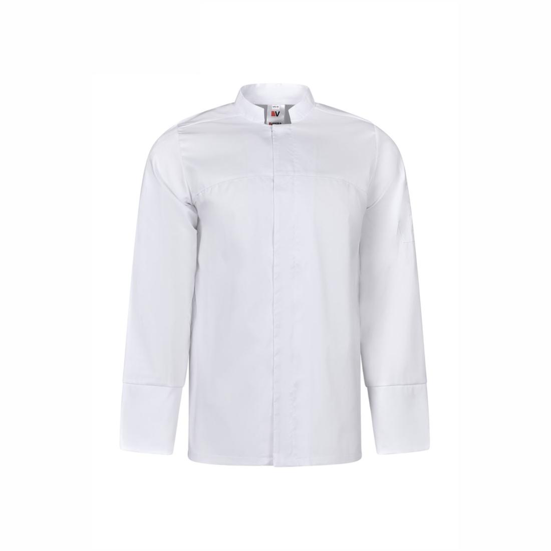 Stretch-Kochjacke mit Zentralverschluss - Arbeitskleidung