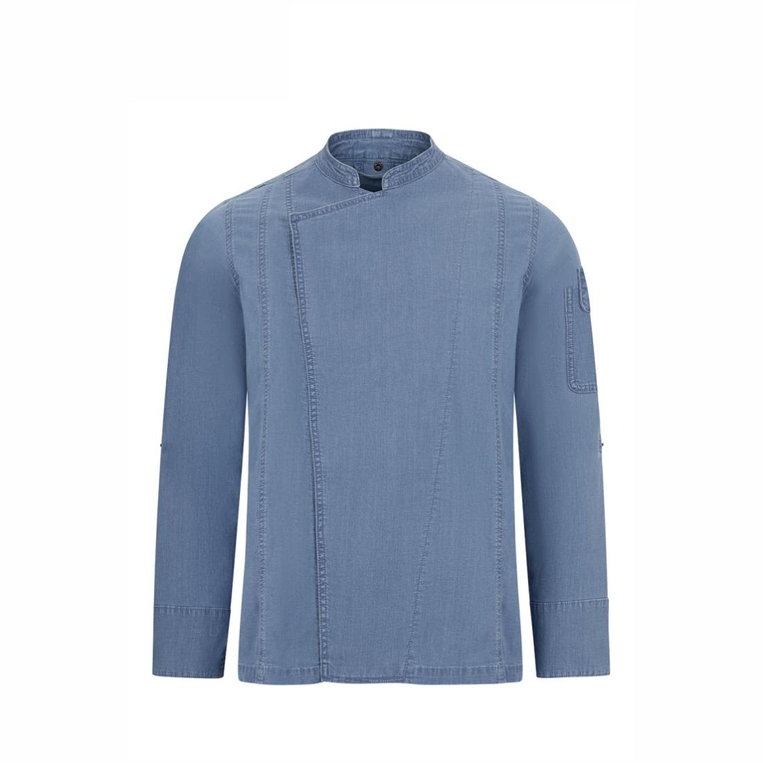 Tunică unisex din denim pentru bucătari - Imbracaminte de protectie