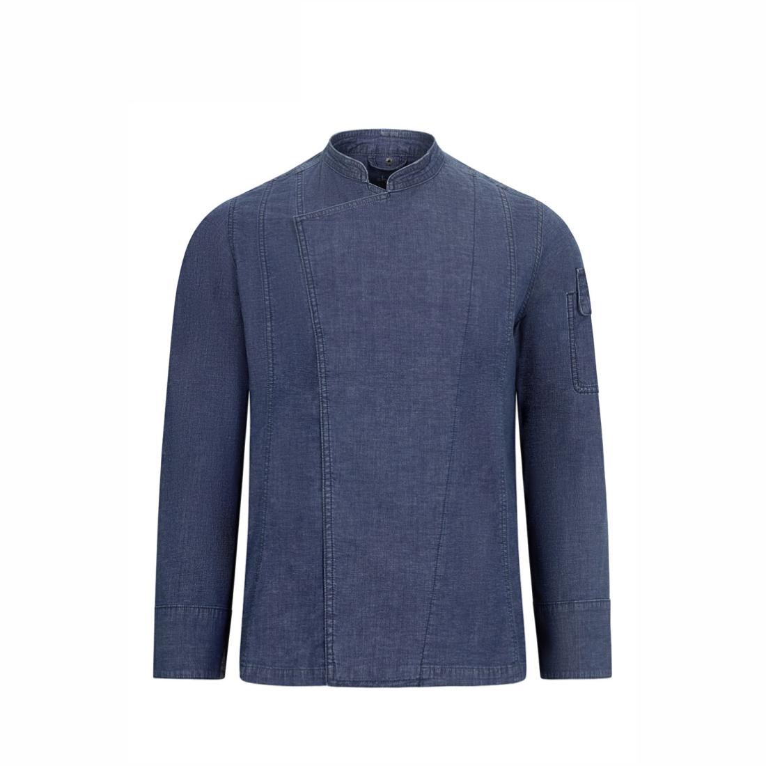 Tunică unisex din denim pentru bucătari - Imbracaminte de protectie