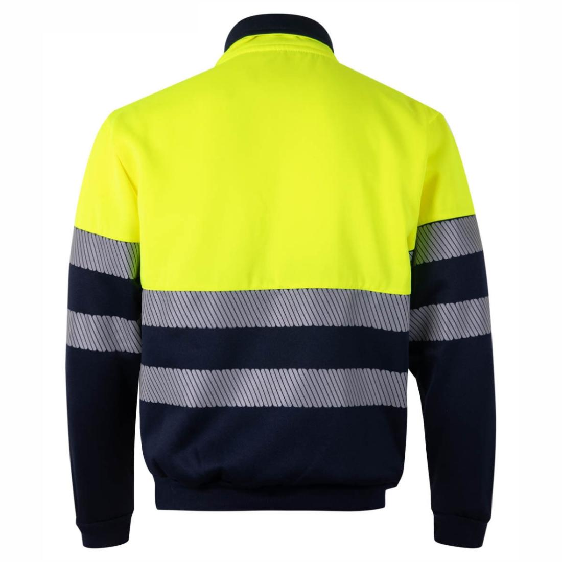 Bluzon HiVis bicolor cu fermoar 1/4 și benzi segmentate - Imbracaminte de protectie