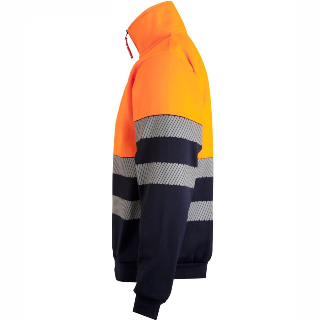 Bluzon HiVis bicolor cu fermoar 1/4 și benzi segmentate - Imbracaminte de protectie