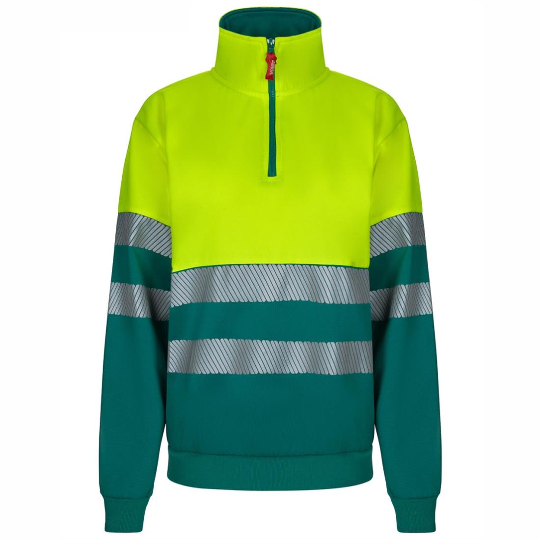 Bluzon HiVis bicolor cu fermoar 1/4 și benzi segmentate - Imbracaminte de protectie