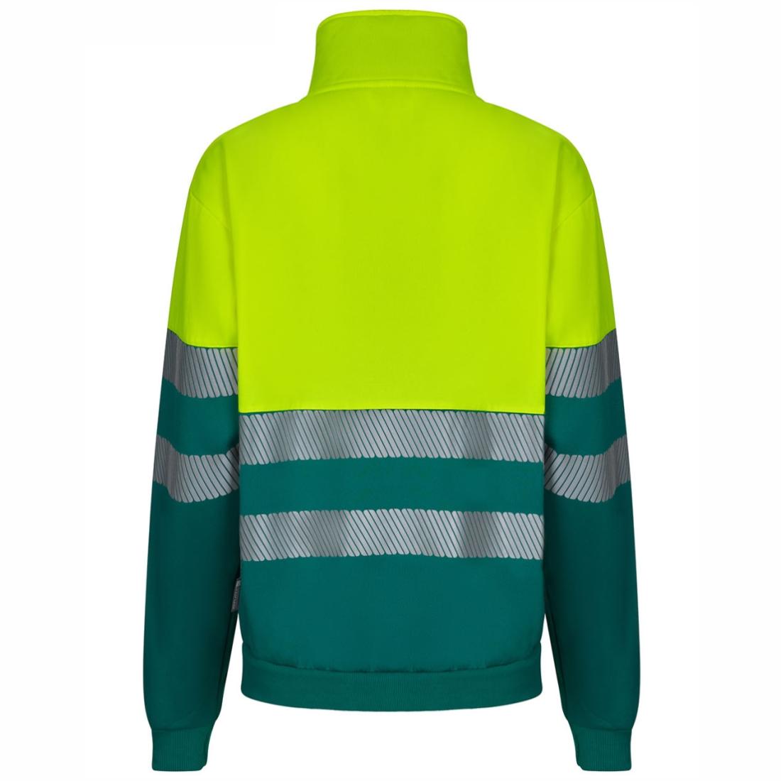 Bluzon HiVis bicolor cu fermoar 1/4 și benzi segmentate - Imbracaminte de protectie