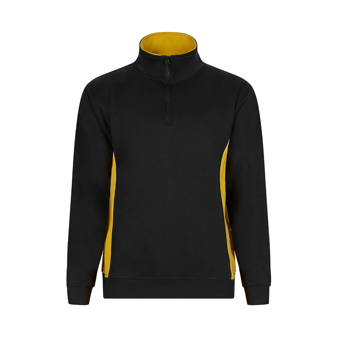 Sweatshirt bicolore avec zip 3/4 - Les vêtements de protection Sweatshirt bicolore avec zip 3/4 - Les vêtements de protection