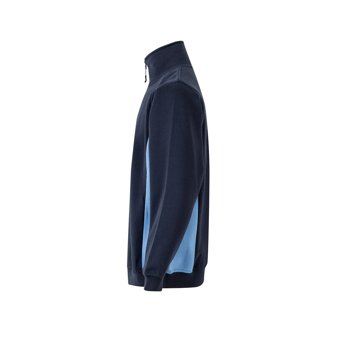 Sweatshirt bicolore avec zip 3/4 - Les vêtements de protection Sweatshirt bicolore avec zip 3/4 - Les vêtements de protection