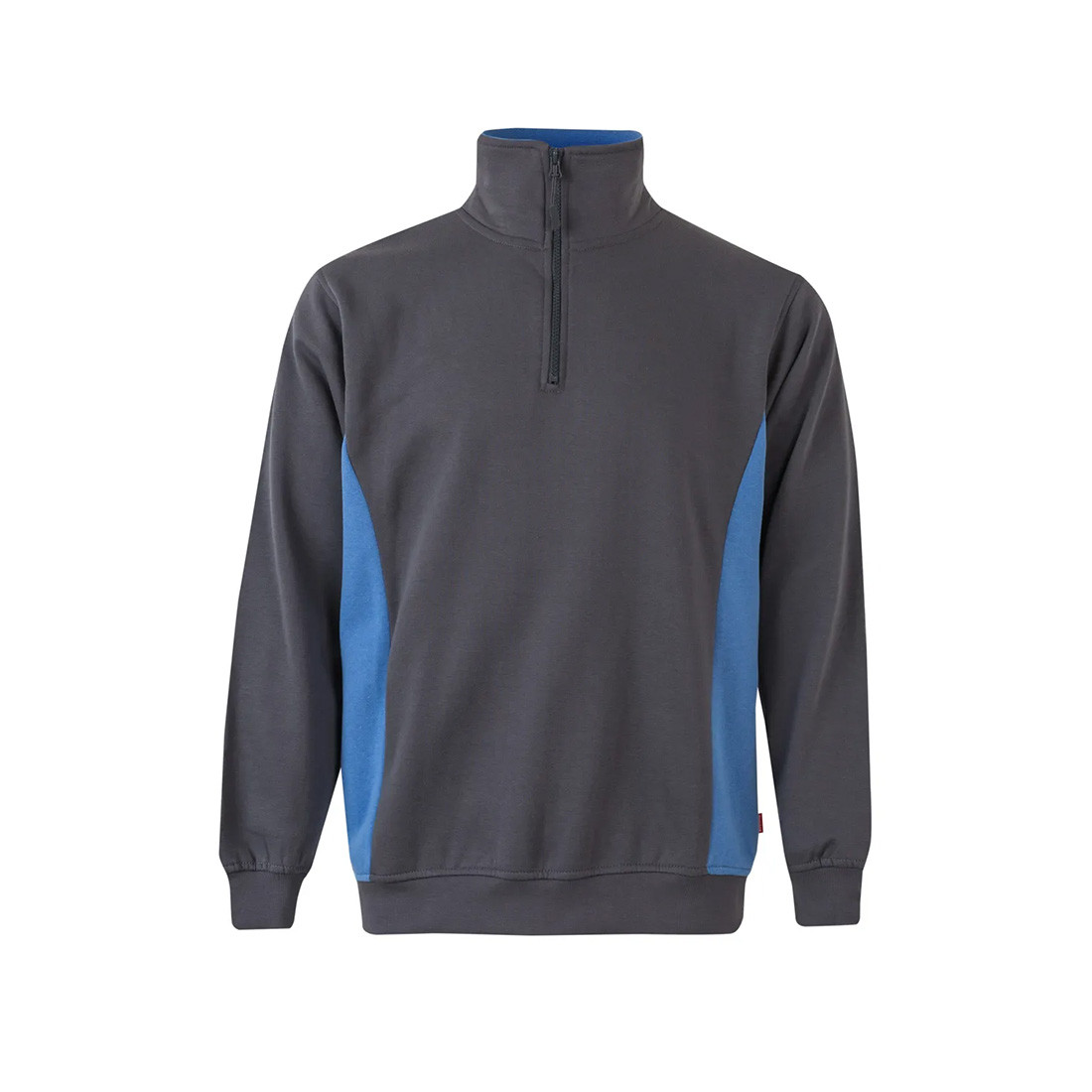Sweatshirt bicolore avec zip 3/4 - Les vêtements de protection Sweatshirt bicolore avec zip 3/4 - Les vêtements de protection