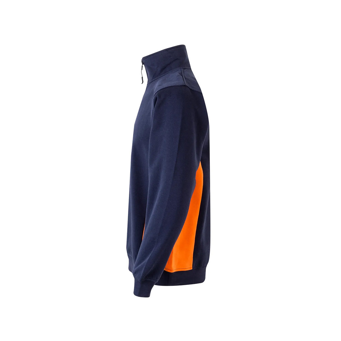 Sweatshirt bicolore avec zip 3/4 - Les vêtements de protection Sweatshirt bicolore avec zip 3/4 - Les vêtements de protection