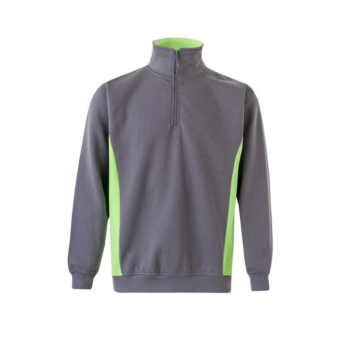 Sweatshirt bicolore avec zip 3/4 - Les vêtements de protection Sweatshirt bicolore avec zip 3/4 - Les vêtements de protection