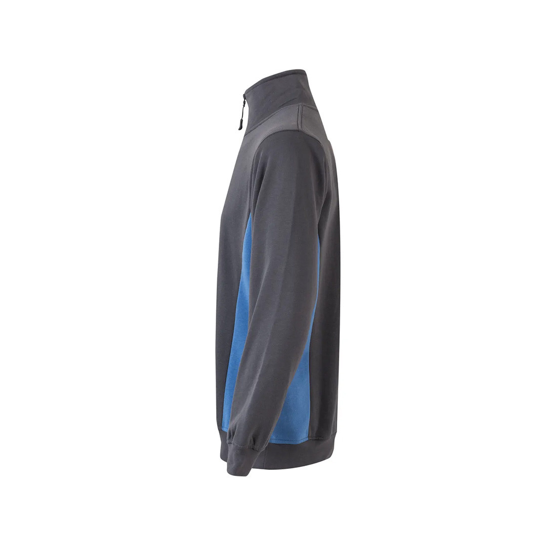 Sweatshirt bicolore avec zip 3/4 - Les vêtements de protection Sweatshirt bicolore avec zip 3/4 - Les vêtements de protection