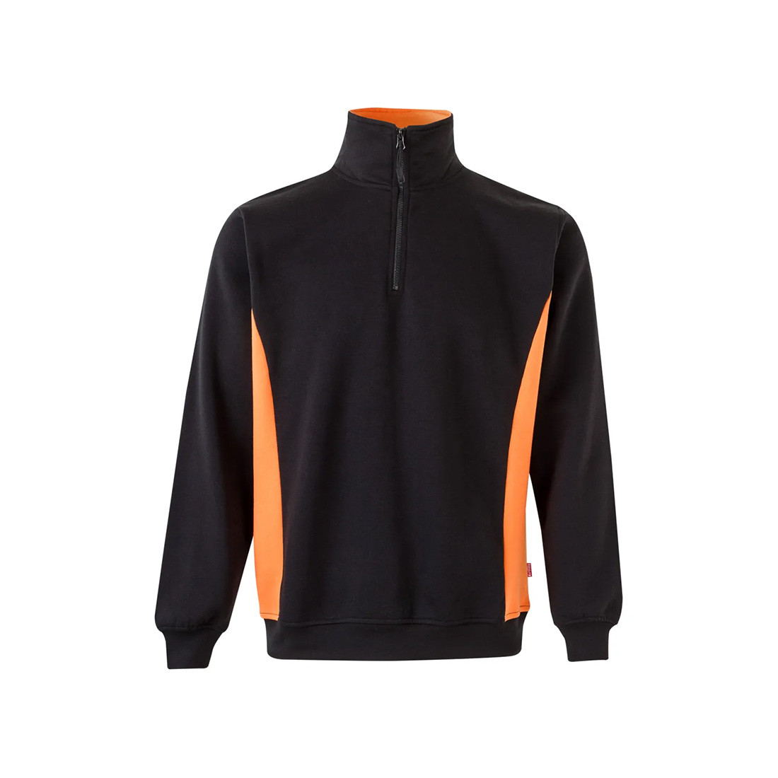Sweatshirt bicolore avec zip 3/4 - Les vêtements de protection Sweatshirt bicolore avec zip 3/4 - Les vêtements de protection