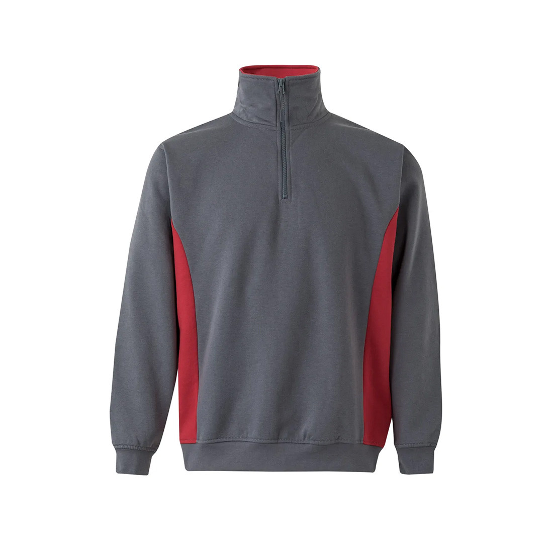 Sweatshirt bicolore avec zip 3/4 - Les vêtements de protection Sweatshirt bicolore avec zip 3/4 - Les vêtements de protection
