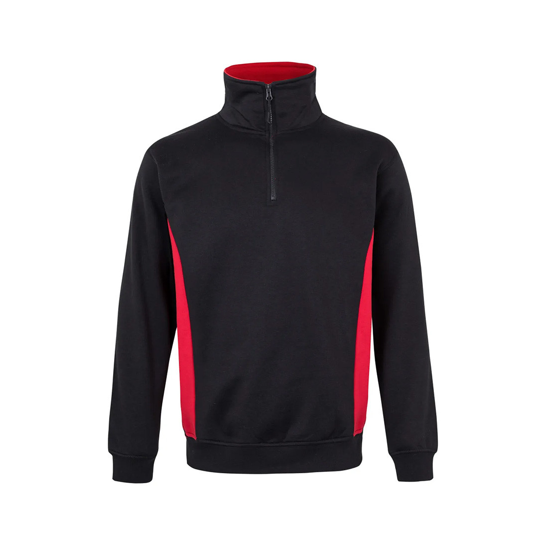 Sweatshirt bicolore avec zip 3/4 - Les vêtements de protection Sweatshirt bicolore avec zip 3/4 - Les vêtements de protection